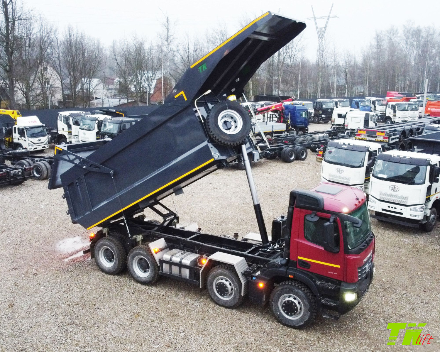 Самосвал карьерный КАМАЗ 65951 8х4 с кузовом ТОРГ-КОМС 25 м3 Карьерный самосвал КАМАЗ серии К5 65951 8х4 с кузовом ТОРГ-КОМС 25 м3