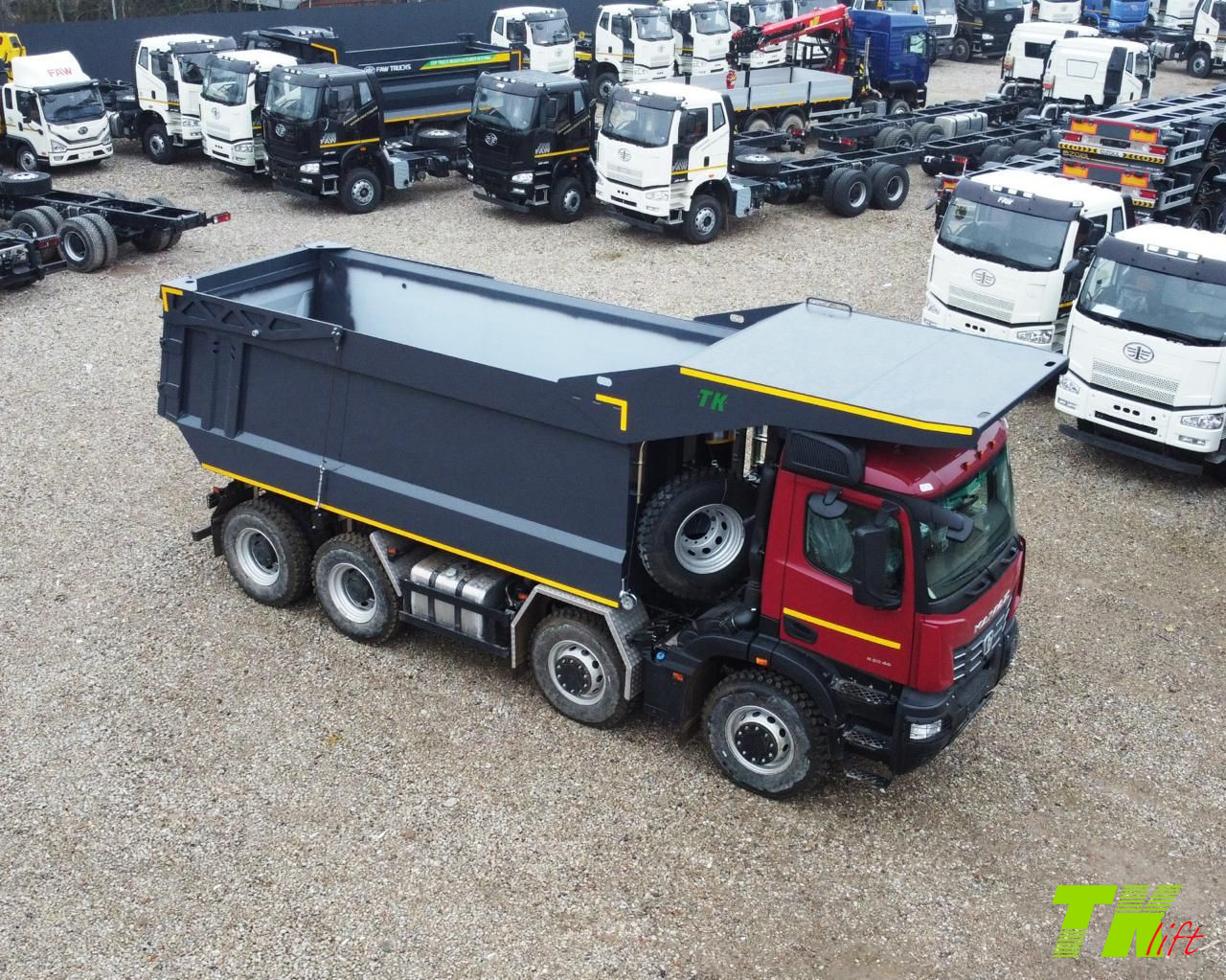 Самосвал карьерный КАМАЗ 65951 8х4 с кузовом ТОРГ-КОМС 25 м3 Кузова карьерного самосвала КАМАЗ серии К5 65951 8х4