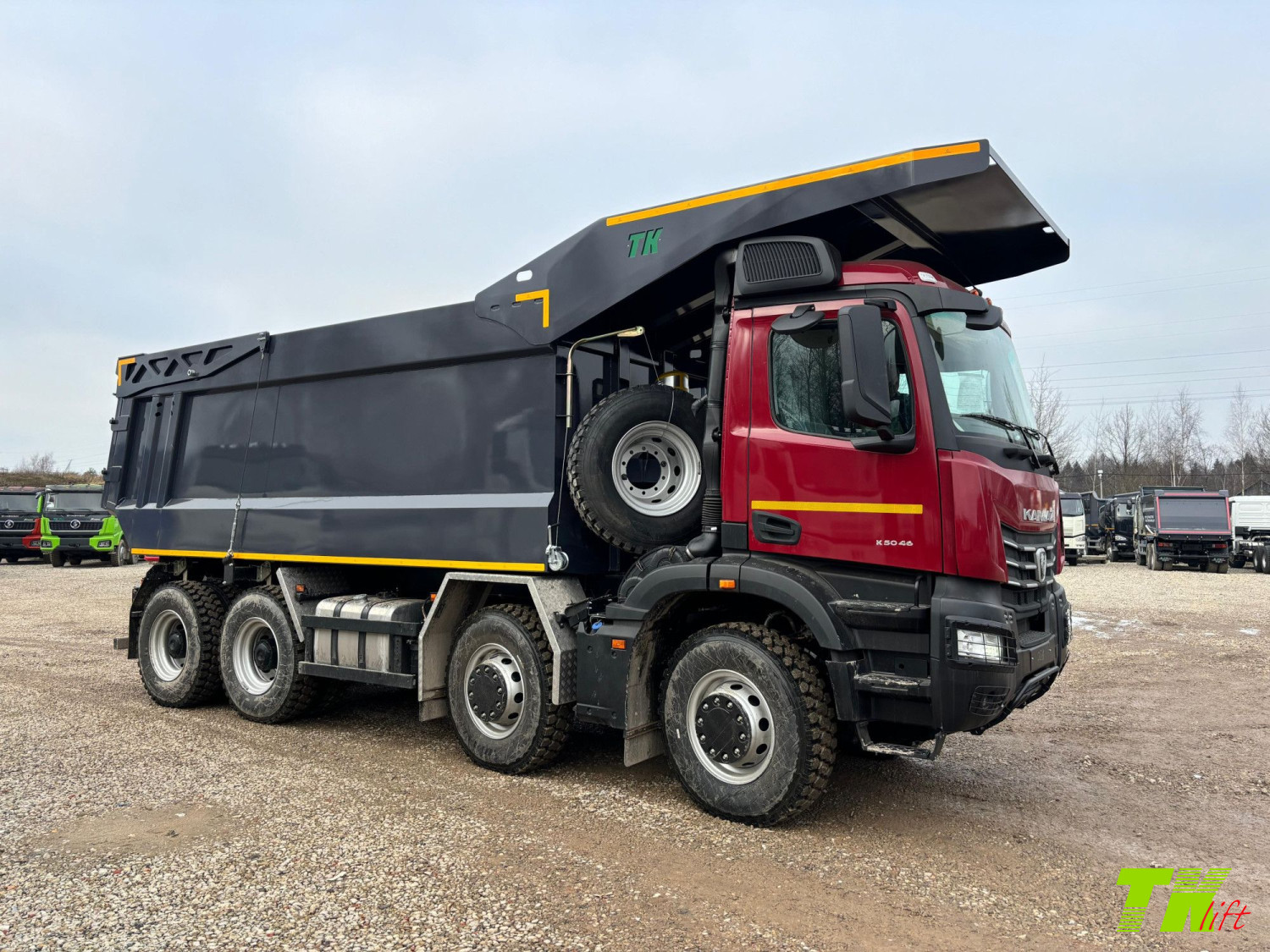 Самосвал карьерный КАМАЗ 65951 8х4 с кузовом ТОРГ-КОМС 25 м3 Характеристики карьерного самосвала КАМАЗ 65951 8х4 с кузовом ТОРГ-КОМС 25 м3