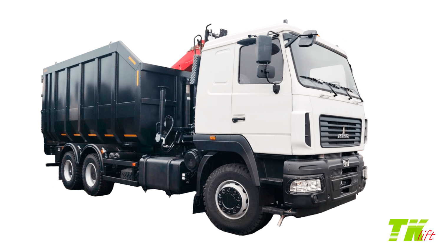 Ломовоз МАЗ 631228 6x4 с манипулятором Палфингер ВЕЛМАШ ВМ 10-74М Ломовоз МАЗ 631228 6x4 с манипулятором Палфингер ВЕЛМАШ ВМ 10-74М