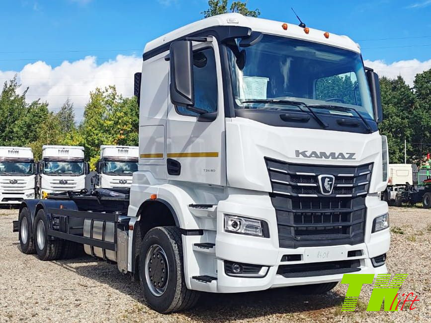 Мультилифт на шасси КАМАЗ 65657 6×4 с установкой Велмаш Палфингер ВК T20 Мусоровоз мультилифт КАМАЗ К5 65657 6×4 с Велмаш Палфингер ВК T20 купить