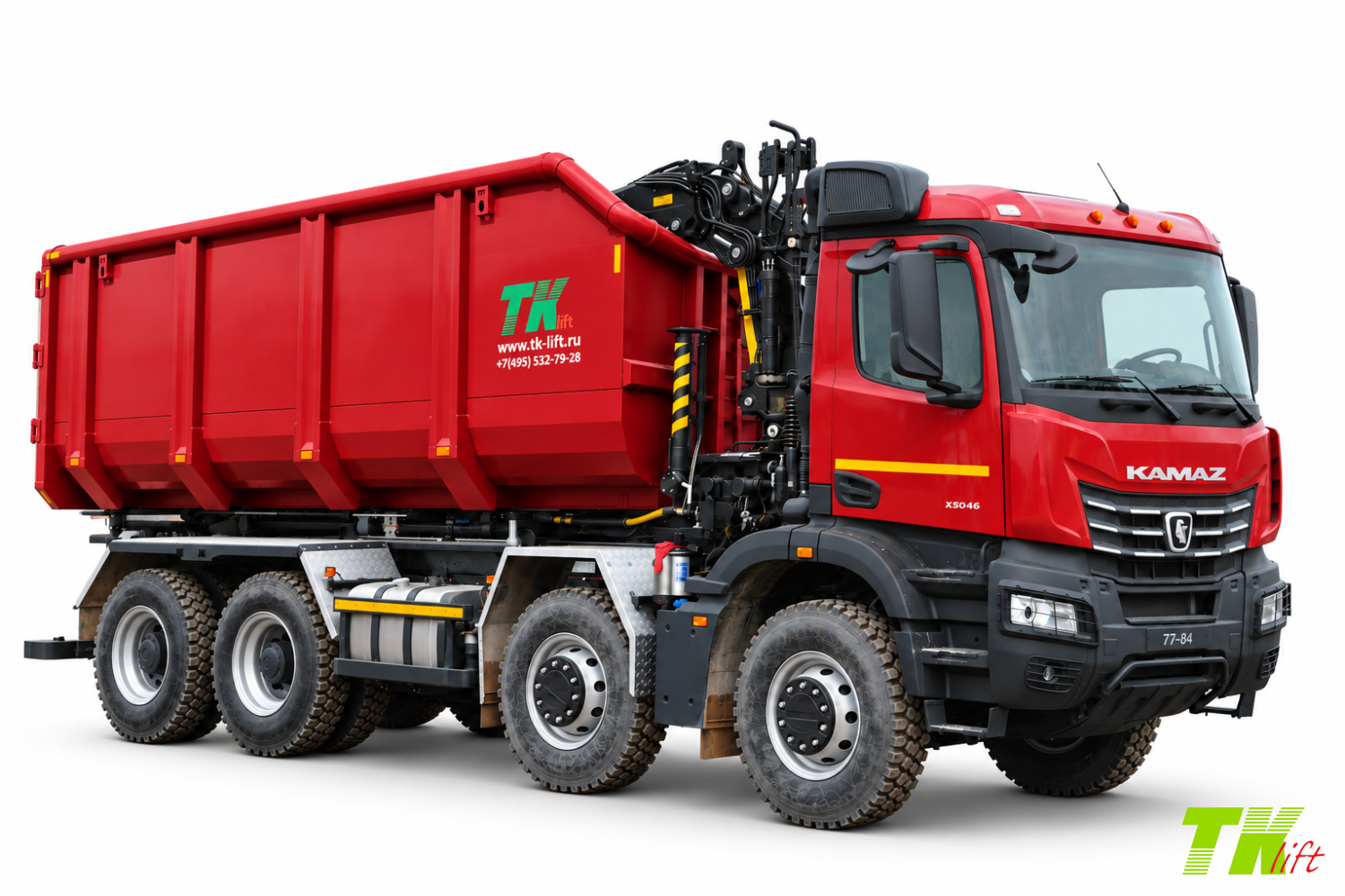 Ломовоз КАМАЗ 65951 8x4 с манипулятором ВЕЛМАШ Палфингер ВМ 10-74 Ломовоз КАМАЗ 65951 8x4 с манипулятором ВЕЛМАШ Палфингер ВМ 10-74