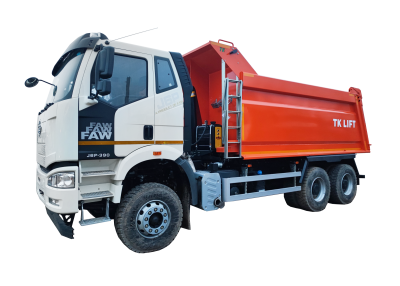 Самосвал на шасси FAW 6x4 с кузовом Торг-Комс под КДМ и асфальт