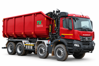 Ломовоз КАМАЗ 65951 8x4 с манипулятором ВЕЛМАШ Палфингер ВМ 10-74 Ломовоз КАМАЗ 65951 8x4 с манипулятором ВЕЛМАШ Палфингер ВМ 10-74
